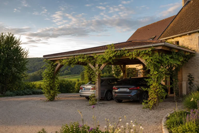 Carport végétalisé en Bourgogne-Franche-Comté