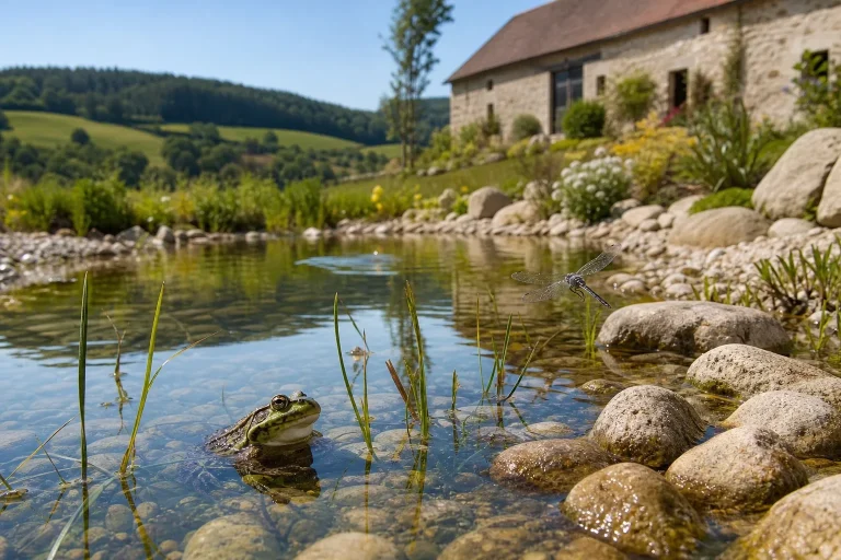 Faune d'une mare naturelle en Bourgogne-Franche-Comté